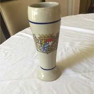 Ceramic Beer Stein with Crest Design